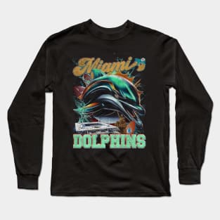 Miami Football The Icon $ Sidelines Graphics Long Sleeve T-Shirt